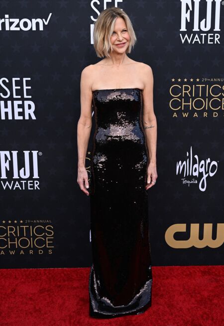 Meg Ryan sur le photocall de la 29ème cérémonie des "Critics' Choice Awards" à Los Angeles