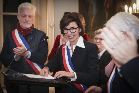 Rachida Dati à la Mairie du VIIème Arrondissement de Paris pour exprimer ses Voeux 2024