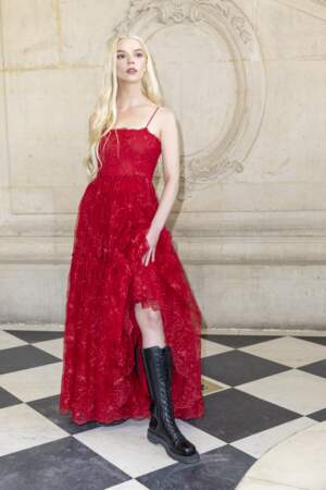 Anya Taylor-Joy au défilé Haute Couture Printemps/Été 2024 de Dior à Paris, le lundi 22 janvier 2024