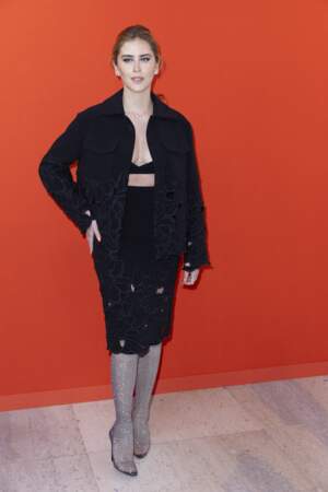 Valentina Ferragni au défilé de mode Haute-Couture printemps-été 2024 Elie Saab lors de la fashion week de Paris