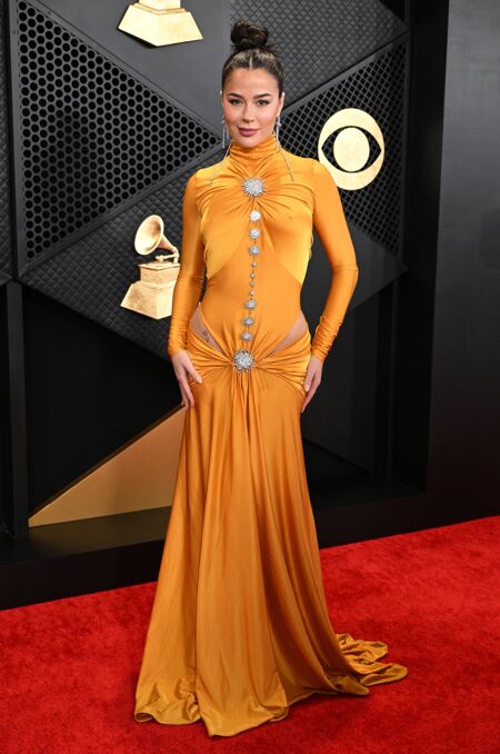 Tessa Brooks arrive à la 66ème édition des Grammy Awards à la Crypto.com Arena à Los Angeles