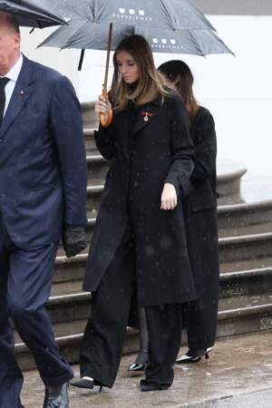 La princesse Vittoria de Savoie aux funérailles de son grand-père, le prince Victor-Emmanuel de Savoie, ce samedi 10 février, à Turin.