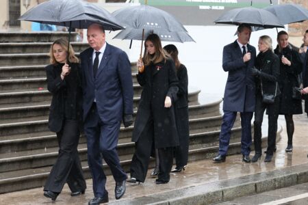 La famille de Victor-Emmanuel de Savoie réunie pour ses funérailles, ce samedi 10 février, à Turin. 