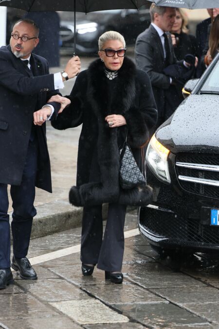 La princesse Marina, duchesse de Savoie, aux funérailles de Victor-Emmanuel de Savoie, à Turin, ce samedi 10 février.