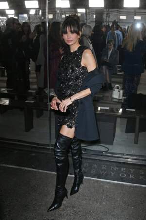 Nina Dobrev au défilé Michael Kors Automne/Hiver 2024-2025 lors de la Fashion Week de New York 