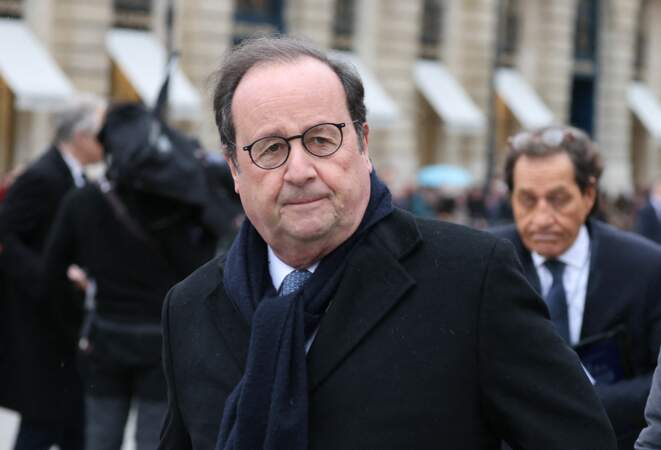 François Hollande lors de l'hommage national à Robert Badinter.