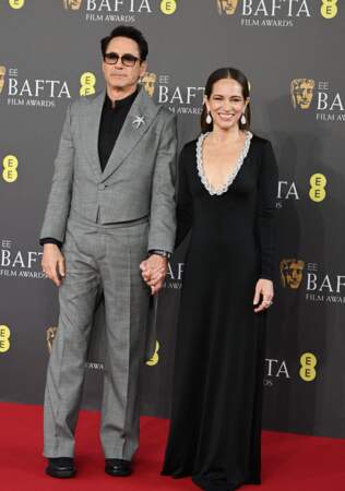 Robert Downey JR et sa femme Susan Nicole Levin aux BAFTA 2024 au Royal Festival Hall à Londres