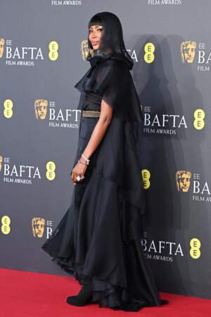 Naomi Campbell aux BAFTA 2024 au Royal Festival Hall à Londres