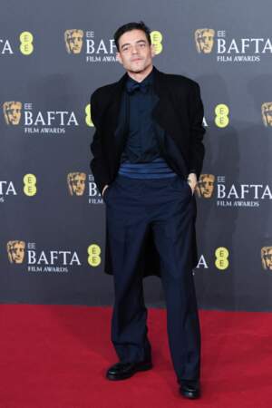 Rami Malek aux BAFTA 2024 au Royal Festival Hall à Londres