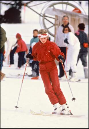 La princesse Diana au ski en Suisse
