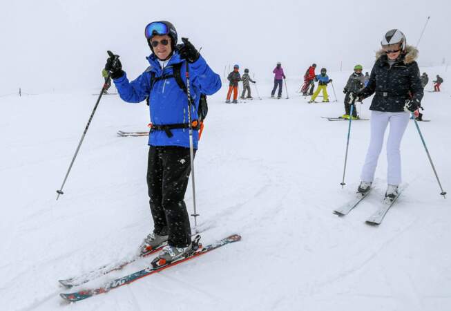 Philippe et Mathilde de Belgique au ski à Verbier, en Suisse