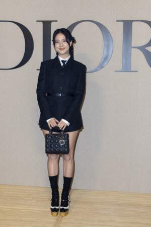 Jisoo (Blackpink) au défilé Christian Dior mode femme automne / hiver 2024-2025 lors de la Fashion Week de Paris (PFW) au jardin des Tuileries