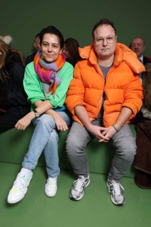 Dovile Drizyte et Juergen Teller au défilé Loewe le 1ᵉʳ mars 2024 lors de la Fashion Week de Paris