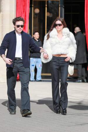 Brooklyn Beckham et Nicola Peltz à la sortie de l'hôtel restaurant "La Réserve" le 28 février