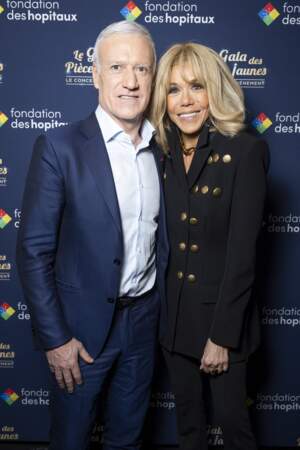 Didier Deschamps et Brigitte Macron au Concert événement "Le gala des pièces jaunes" à l'Accor Arena Paris