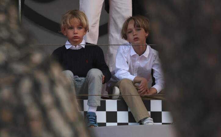 Stefano et Francisco Casiraghi au 6ème Monaco E-Prix à Monaco, le 6 mai 2023