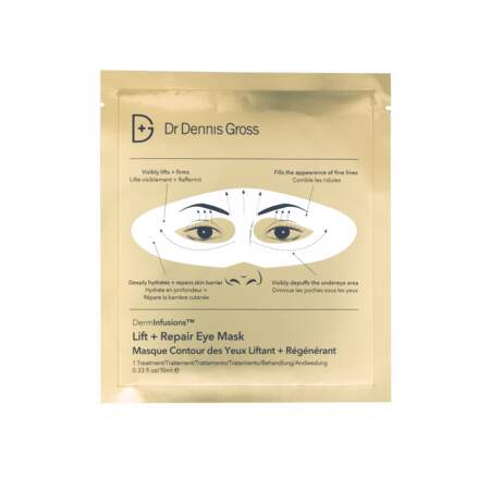 Masque Contour des yeux Liftant + Régénérant, Dr Dennis Gross, 45€, la boîte de 4 traitements disponibles en exclusivité chez Sephora