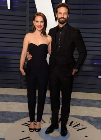 Natalie Portman et Benjamin Millepied à la soirée Vanity Fair Oscar Party à Los Angeles, le 24 février 2019