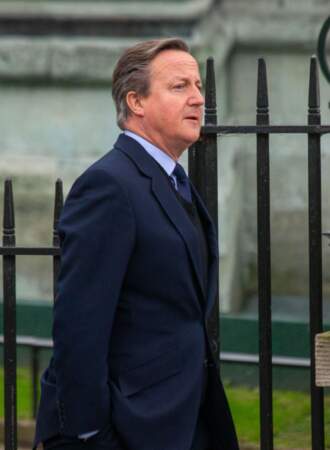 David Cameron, ministre britannique des Affaires étrangères, lors du service de célébration de la Journée du Commonwealth à l'abbaye de Westminster de Londres, ce lundi 11 mars 2024