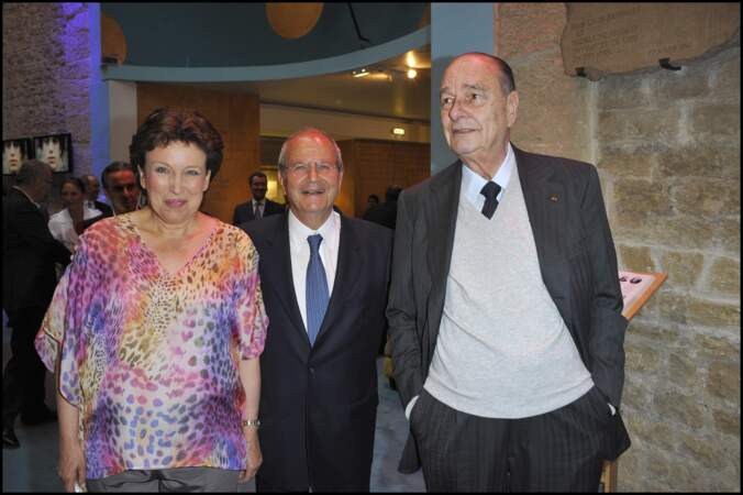 Roselyne Bachelot, Jacques Chirac et Marc Ladreit de Lacharrière en mai 2011