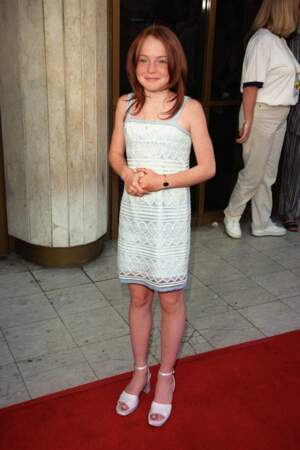 Lindsay Lohan à l'avant-première du film À nous quatre, en 1998
