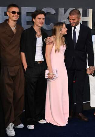 David Beckham et ses enfants, Romeo, Cruz et Harper