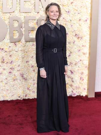 Jodie Foster à la 81ème cérémonie des Golden Globes au Beverly Hilton à Los Angeles