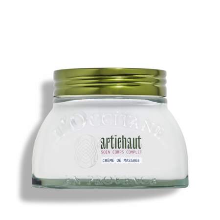 Crème de Massage Artichaut , L'Occitane, 54€ les 200ml en boutiques et sur fr.loccitane.com