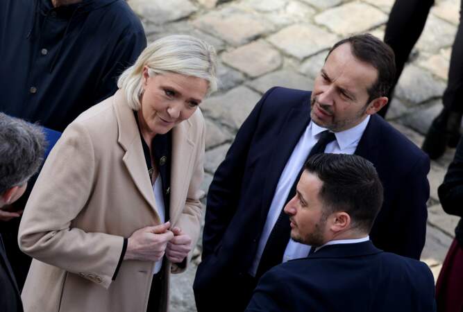 Marine Le Pen et Sébastien Chenu