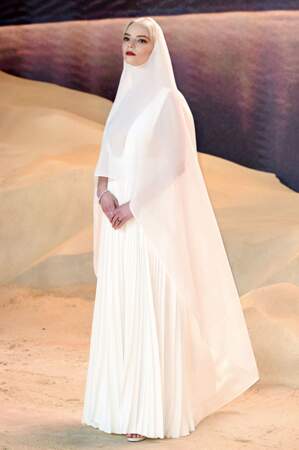 Anya Taylor-Joy, interprète de Alia Atréides dans "Dune II", habillée par Dior pour la première au Leicester Square de Londres le 15 février 2024
