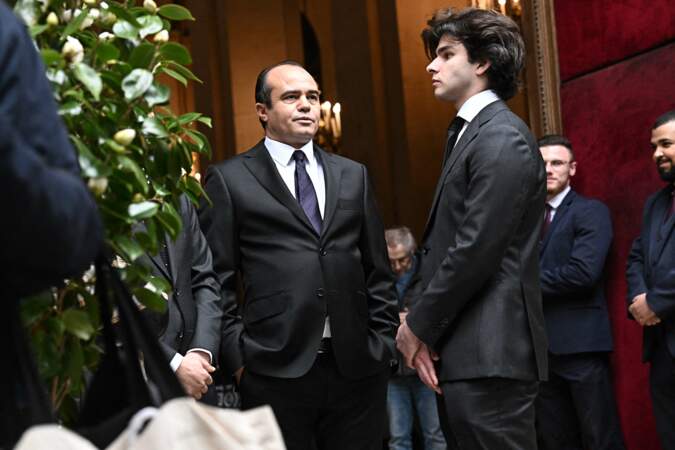 Saïd Kasmi-Mitterrand, le fils de Frédéric Mitterrand, digne aux obsèques de Frédéric Mitterrand, en l'Église Saint-Thomas-d’Aquin, dans le 7ème arrondissement de Paris, le mardi 26 mars 2024.