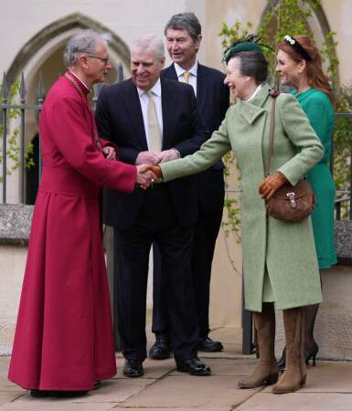 La princesse Anne avec le prince Andrew et Sarah Ferguson