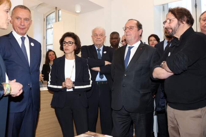 Rachida Dati, ministre de la Culture, était à Tulle, avec François Hollande, le 5 avril 2024. 