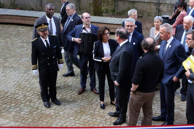 Rachida Dati, ministre de la Culture, inaugure la Cité de l'Accordéon et des Patrimoines à Tulle, en présence de François Hollande, ancien Président de la République, à Tulle, le 5 avril 2024. 