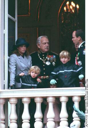 Stéphanie de Monaco, Albert de Monaco, le prince Rainier, Andrea et Pierre Casiraghi