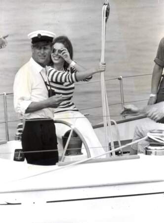 Le prince Philip et la princesse Anne à bord du Yeoman XVI, le 5 août 1970