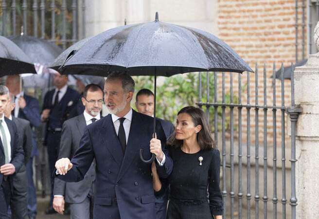 Le roi Felipe VI d'Espagne et la famille royale espagnole réunis pour rendre un dernier hommage à Fernando Gómez-Acebo en l’église du Sacrement de Madrid