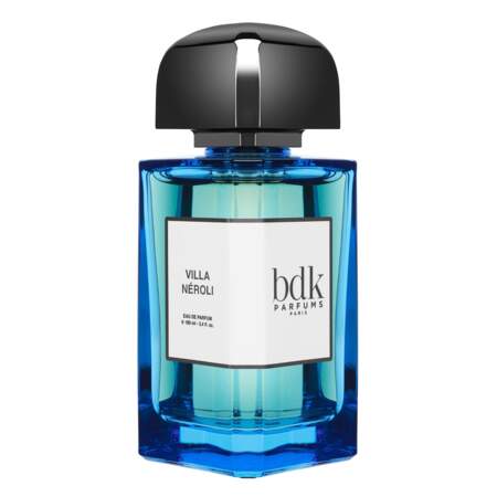 Villa Néroli, BDK Parfums, 190€ les 100ml dans les boutiques françaises de parfumerie indépendantes, dans une sélection de plus de 400 points de vente à l'international et sur bdkparfums.com