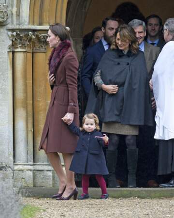 Kate Middleton, la princesse Charlotte, et Carole Middleton