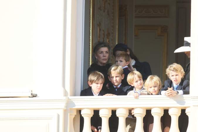 Caroline de Monaco avec ses petits-enfants 