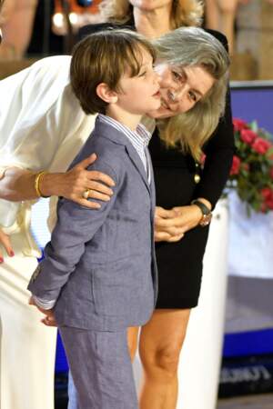 Caroline de Monaco avec son petit-fils, Raphaël Elmaleh