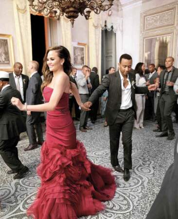 Chrissy Teigen le jour de son mariage avec John Legend en 2013