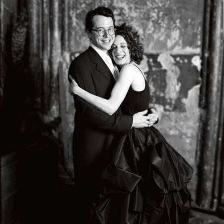 Sarah Jessica Parker en robe noire Morgane Le Fay lors de son mariage avec Matthew Broderick.
