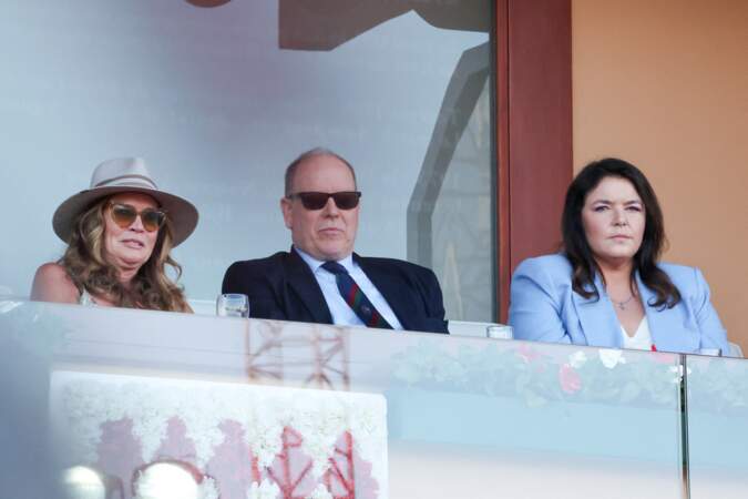 Le prince Albert II de Monaco et Mélanie-Antoinette assistent au Rolex Masters 1000 de Monte-Carlo à Roquebrune-Cap-Martin