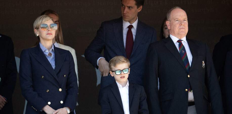Charlene et Albert de Monaco en compagnie de leurs fils Jacques 9 ans