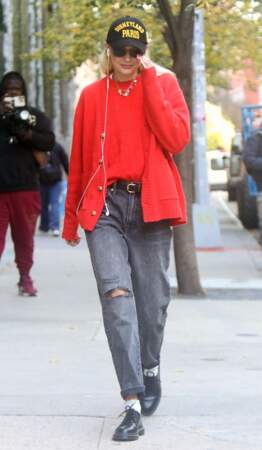 Gigi Hadid se promène dans les rues de New York