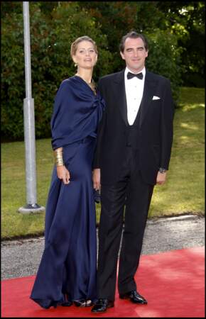Le prince Nikolaos de Grèce et sa femme Tatiana Blatnik ont assisté au gala du gouvernement pour le mariage de la princesse héritière Victoria de Suède et de Daniel Westling à Stockholm le 18 juin 2010