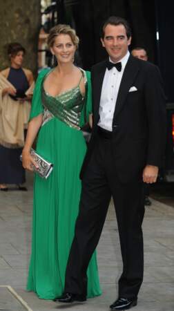 Tatiana Blatnik et Nikolaos de Grèce ont assisté aux 70 ans du roi Constantin de Grèce le 2 juin 2010 à Londres. 