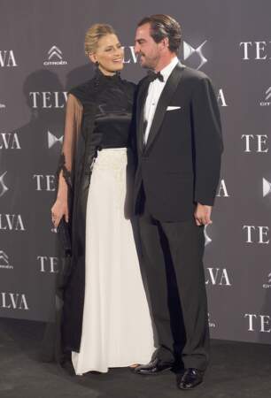 La princesse Tatiana et le prince Nikoloas de Grèce assistent a la soirée "Telva Awards" à Madrid le 2 décembre 2013