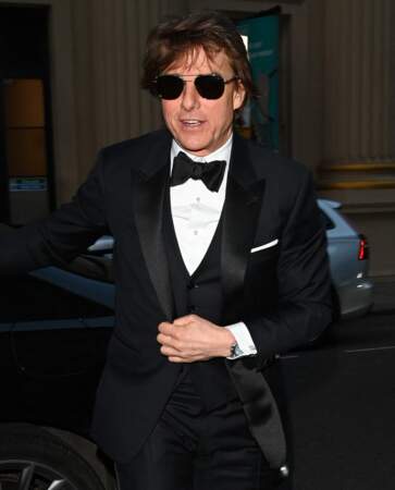 Tom Cruise au club Oswald's à Londres, le 20 avril 2024, pour les 50 ans de Victoria Beckham